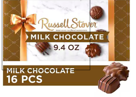 Best online shopping sites in usa - Russell Stover Assorted Milk Chocolate Gift Box Milk Chocolate Assortment, 9.4 oz - Image 3