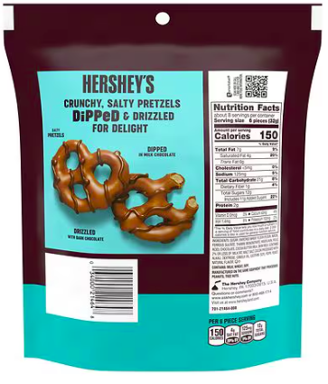 Best online shopping sites in usa - HERSHEY'S Milk and Dark Chocolate Covered Dipped Pretzels Bag Milk and Dark Chocolate Covered, 8.5 oz - Image 3