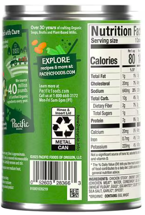 Best online shopping sites in usa - Pacific Foods Organic Chicken Noodle Soup Chicken Noodle, 16.1 oz(PACK2) - Image 2