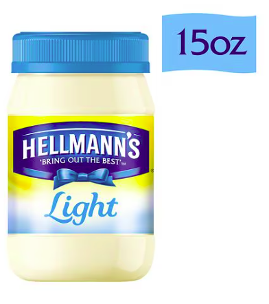 Best online shopping sites in usa - Hellmann's Light Mayonnaise, 15.0 oz(PACK2)