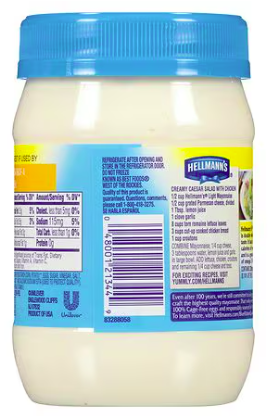 Best online shopping sites in usa - Hellmann's Light Mayonnaise, 15.0 oz(PACK2) - Image 2
