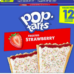 Pop Tarts Toaster Pastries Frosted Strawberry, 1.69 oz, 12 pack