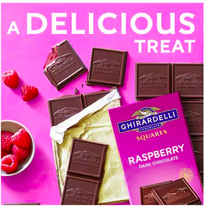 Best online shopping sites in usa - Ghirardelli Candy Bar Dark Chocolate & Raspberry, 4.8 oz - Image 3