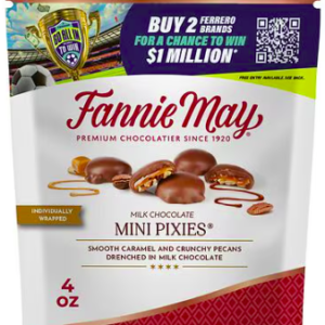 Fannie May Milk Chocolate Mini Pixies Candy, 4.0 oz
