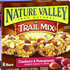 Nature Valley Chewy Trail Mix Bars Cranberry & Pomegranate, 1.12 oz, 6 pack
