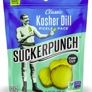 SuckerPunch Classic Dill Pickle Chips, 3.4 fl oz