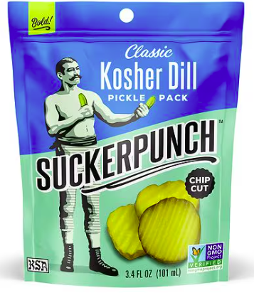 Best online shopping sites in usa - SuckerPunch Classic Dill Pickle Chips, 3.4 fl oz