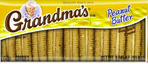 Grandma's Sandwich Creme Cookies Peanut Butter, 3.25 oz(pack2)