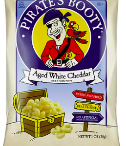 Pirate's Booty Aged White Cheddar Rice and Corn Puffs Aged White Cheddar, 1.0 oz