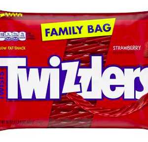 TWIZZLERS Licorice Twists Family Bag Strawberry, 24.0 oz