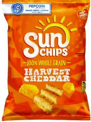 Best online shopping sites in usa - Sun Chips Whole Grain Snacks Harvest Cheddar, 2.75 oz(pack2)