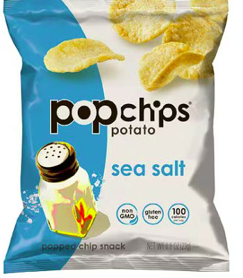 Best online shopping sites in usa - Popchips Sea Salt Potato (Actual Item May Vary), 0.8 oz(pack2)