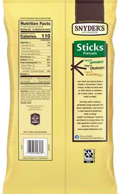 Best online shopping sites in usa - Snyder's Sticks Pretzels, 17.0 oz - Image 2