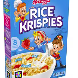 Rice Krispies Cold Breakfast Cereal Original, 9.0 oz(pack2)