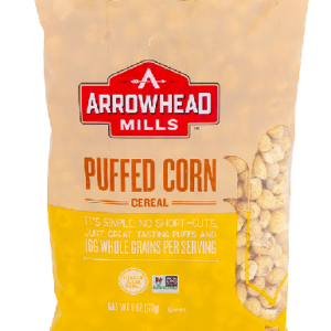 Arrowhead Mills Puffed Corn Cereal Bag-6 Oz