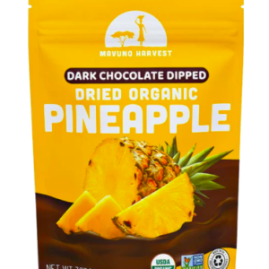 Mavuno Harvest Organic Dried Pineapple Dipped in Dark Chocolate-3 oz