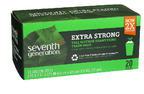 Best online shopping sites in usa - Seventh Generation Extra Strong Tall Kitchen Drawstring Trash Bags--20 Bags-13 Gallon