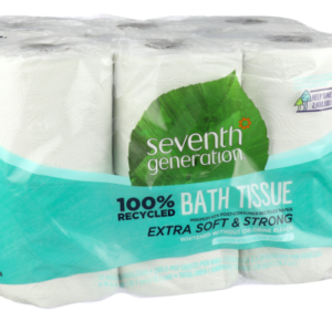Seventh Generation 100% Recycled Bathroom Tissue Extra Soft & Strong 2 Ply--12 Roll