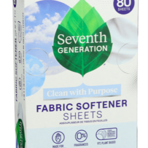 Seventh Generation Fabric Softener Sheets Free & Clear-80 Sheets
