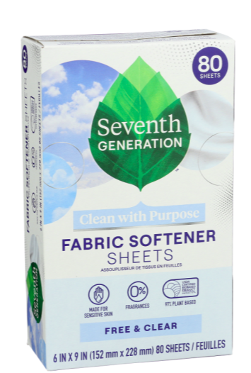 Best online shopping sites in usa - Seventh Generation Fabric Softener Sheets Free & Clear-80 Sheets