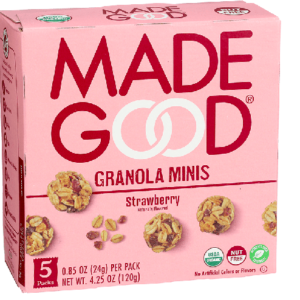 Made Good Granola Minis Strawberry--5 Packets Per Box-4.25 oz