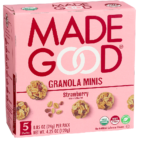 Best online shopping sites in usa - Made Good Granola Minis Strawberry--5 Packets Per Box-4.25 oz