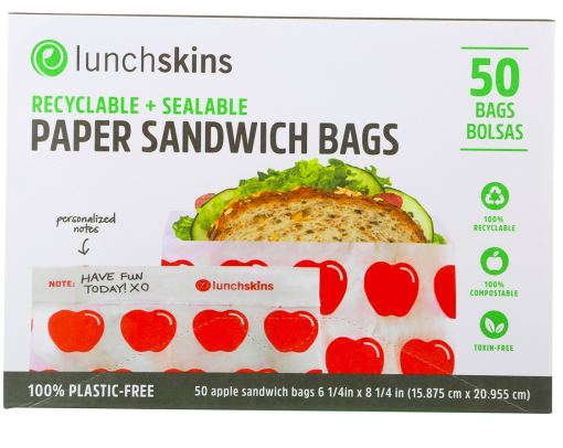 Best online shopping sites in usa - Lunchskins Apple Paper Sandwich Bags--50 Bags - Image 2
