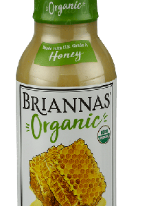 Briannas Organic Honey Ginger Vinaigrette Dressing-10 oz