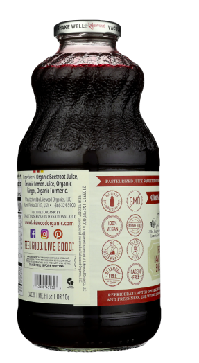 Best online shopping sites in usa - Lakewood Organic Beet Ginger Turmeric Juice-32 fl oz - Image 2