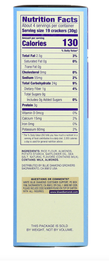 Best online shopping sites in usa - Blue Diamond Nut Thins Sea Salt--1 Box-4.25 Oz - Image 3
