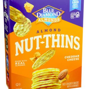 Blue Diamond Nut Thins Cheddar Cheese--1 Box-4.25 Oz