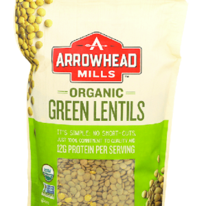 Arrowhead Mills Organic Green Lentils--1 Bag-1 Lb