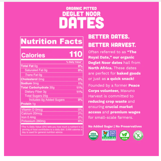 Best online shopping sites in usa - Mavuno Harvest Organic Pitted Dates-4 oz - Image 2