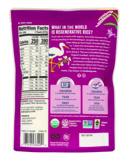 Best online shopping sites in usa - Lundberg Regenerative Organic Certified 90-Second Jasmine Rice-8 oz - Image 2
