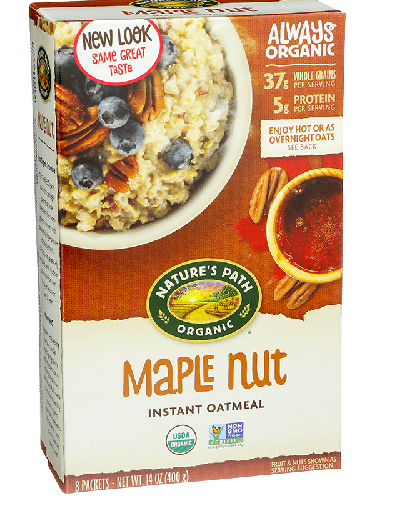 Best online shopping sites in usa - Natures Path Maple Nut Instant Oatmeal--8 Packets per Box-14 Oz