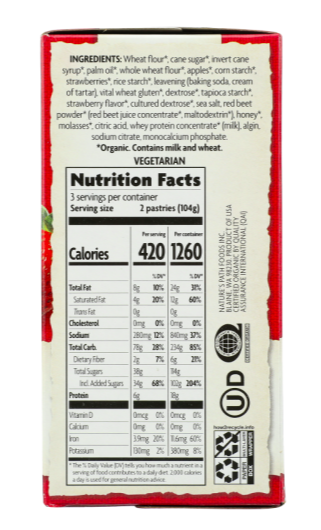 Best online shopping sites in usa - Natures Path Frosted Berry Strawberry Toaster Pastries--6 Pastries-11 Oz - Image 2