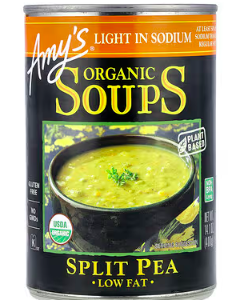 Amy's, Organic Soups, Split Pea, Light in Sodium, 14.1 oz (400 g)