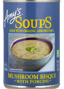 Amy's, Soups, Mushroom Bisque with Porcini, 14 oz (397 g)