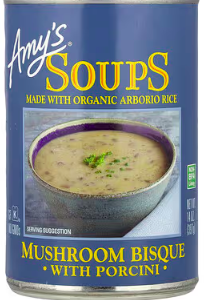Amy's, Soups, Mushroom Bisque with Porcini, 14 oz (397 g)