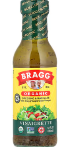 Bragg, Organic Dressing & Marinade with Bragg® Apple Cider Vinegar, Vinaigrette, 12 fl oz (354 ml)