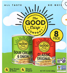 Best online shopping sites in usa - The Good Crisp Company, Potato Crisps, Variety Pack, 8 Count, 1.6 oz (45 g) Each