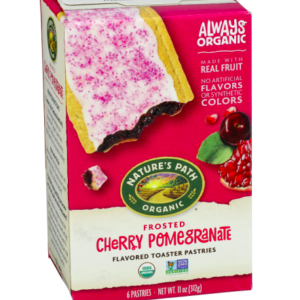 Natures Path Frosted Cherry Pomegranate Toaster Pastries--6 Pastries Per Box-11 oz