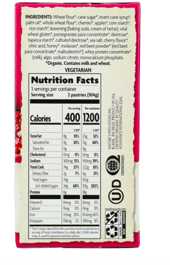 Best online shopping sites in usa - Natures Path Frosted Cherry Pomegranate Toaster Pastries--6 Pastries Per Box-11 oz - Image 2