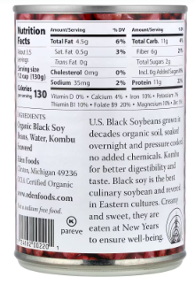 Best online shopping sites in usa - Eden Foods, Organic Black Soy Beans, 15 oz (425 g) - Image 2