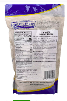 Best online shopping sites in usa - Shiloh Farms, Organic Coarse Wheat Bran, Unprocessed, 16 oz (454 g) - Image 2