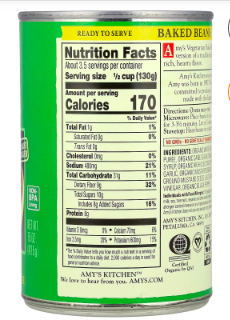 Best online shopping sites in usa - Amy's, Organic Vegetarian Baked Beans, Traditional, 15 oz (425 g) - Image 2